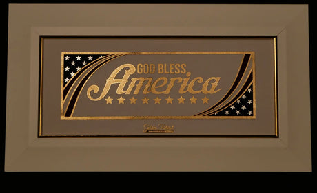 God Bless America - 24K Gold & 925 Silver - Limited Edition Golden Patriot