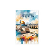 Greetings from Jerusalem Postcard - Iconic Holy City Design The Israel Store