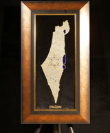 The Land of Israel – 24K Gold Israel Map Golden Heritage