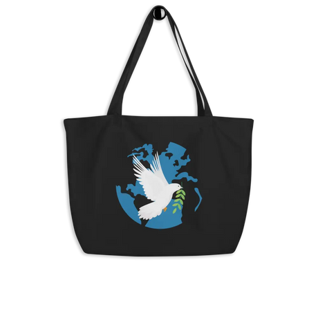 Peace Warrior - Large Organic Tote Bag The Israel Store