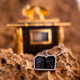 The Sapphire Tablets Necklace The Israel Store