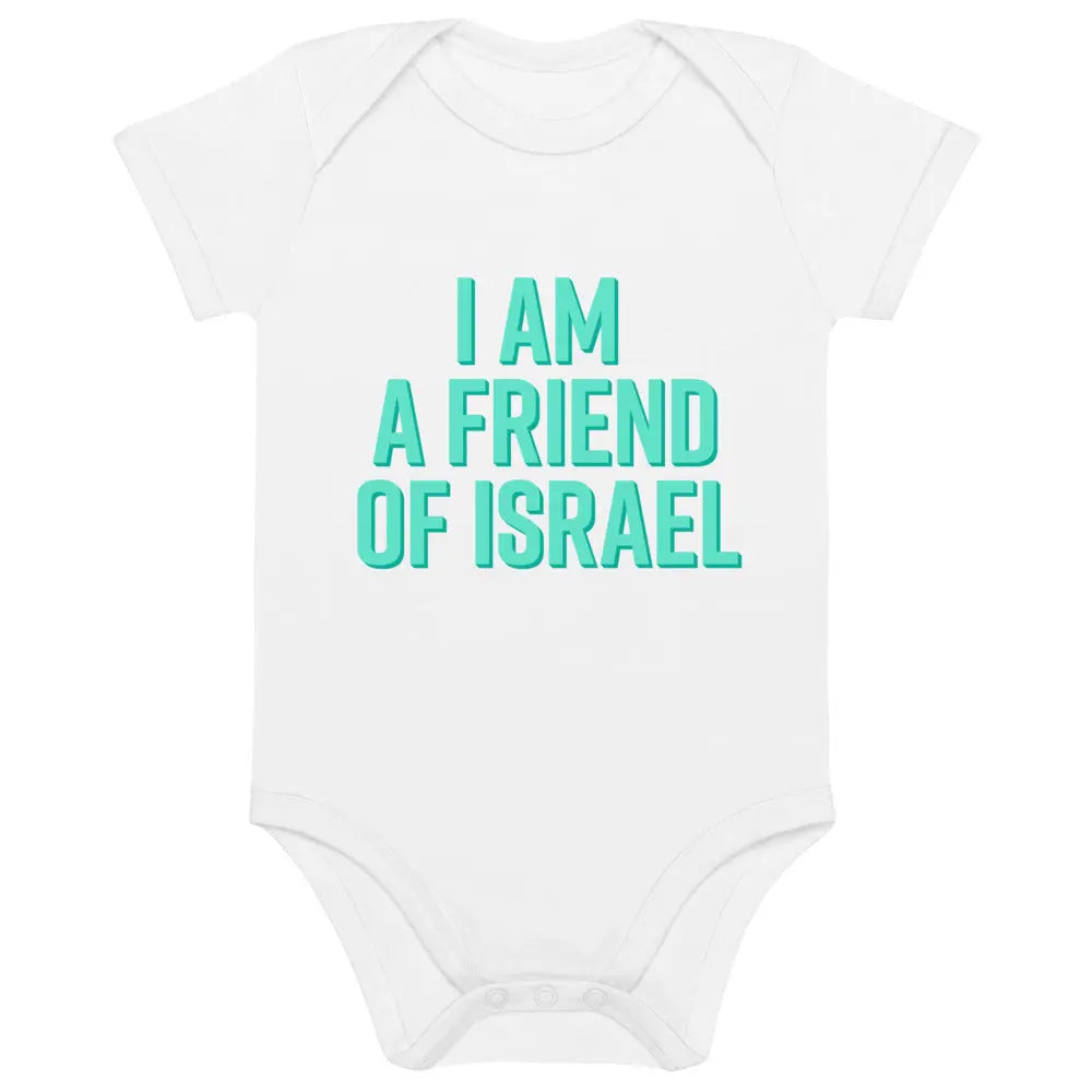 Friend of Israel - Organic Cotton Baby Bodysuit The Israel Store