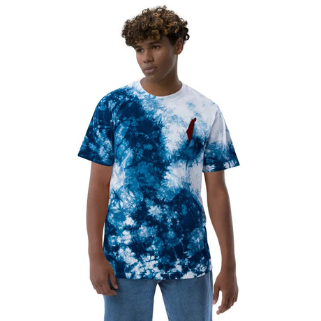 Israel Map Oversized Unisex Tie-Dye T-Shirt The Israel Store