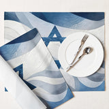 Israel Flag Star of David Placemat Set The Israel Store