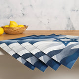 Israel Flag Star of David Placemat Set The Israel Store