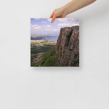 Mount Arbel Poster - Stunning Landscape of Israel The Israel Store