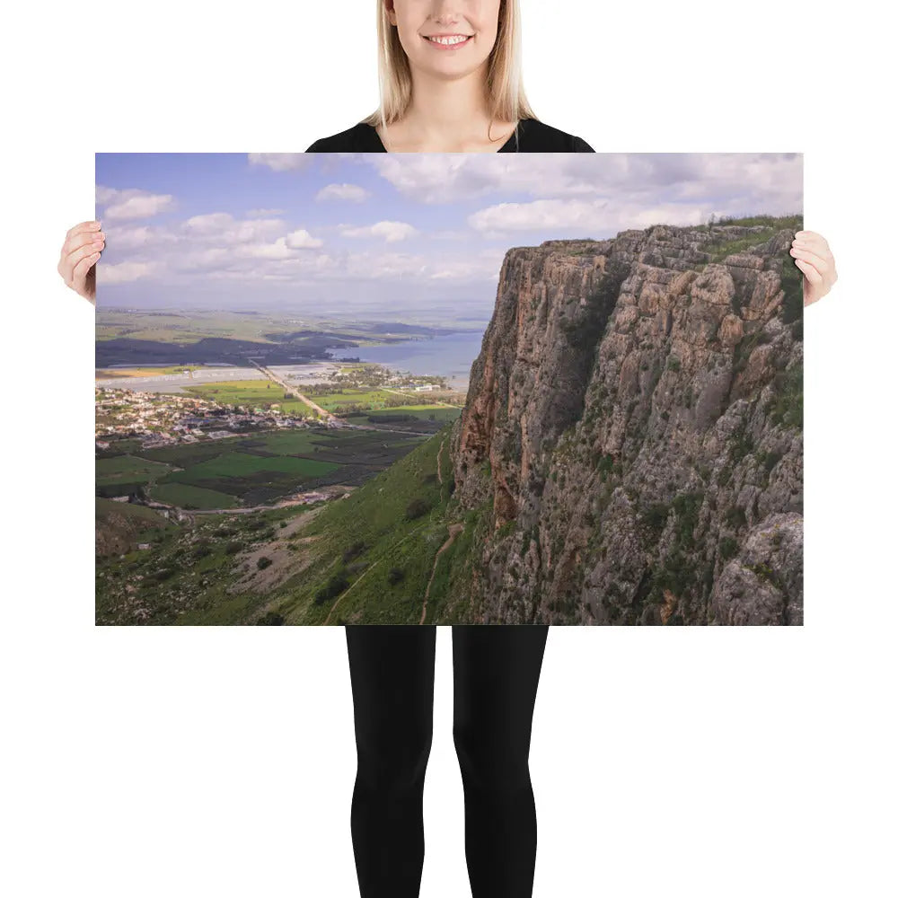 Mount Arbel Poster - Stunning Landscape of Israel The Israel Store