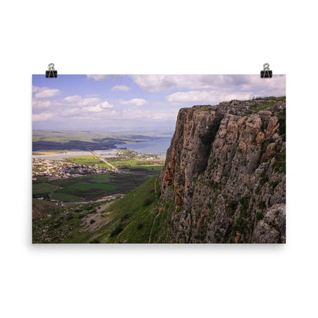 Mount Arbel Poster - Stunning Landscape of Israel The Israel Store