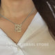 Collar Ahava Hebrew Love – Colgante de acero inoxidable (color plata)