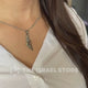 Elegant Israel Map Necklace – Stainless Steel (SILVER COLOR)