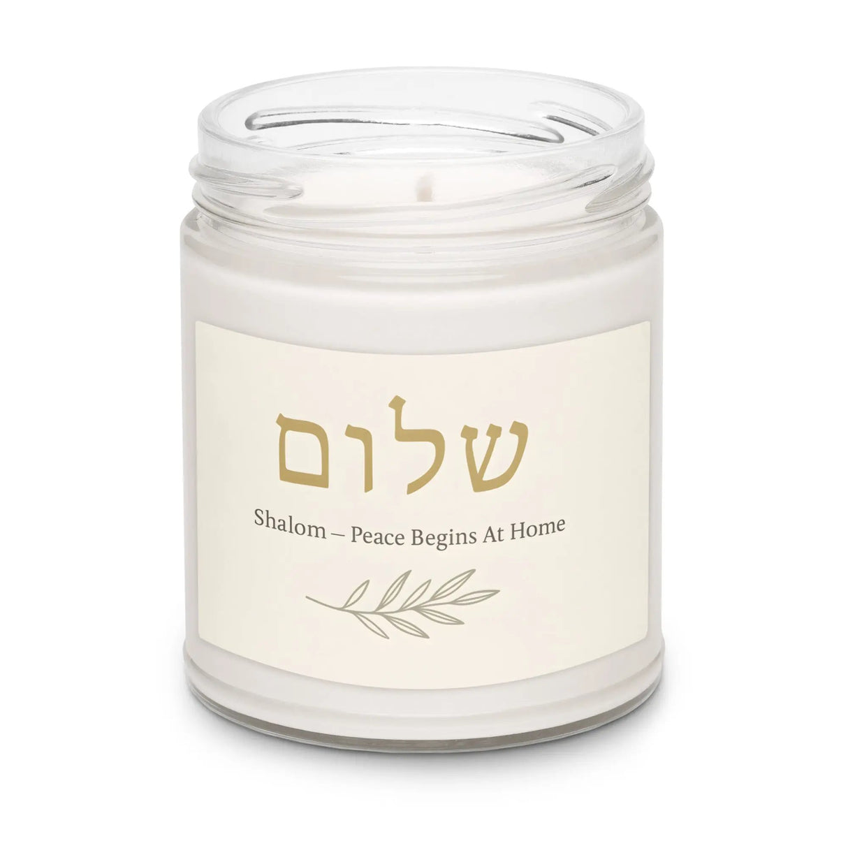 Shalom Scented Soy Candle The Israel Store