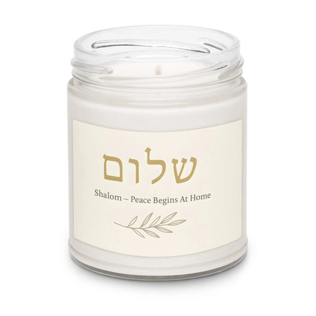 Shalom Scented Soy Candle The Israel Store