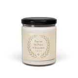 Pray for the Peace of Jerusalem Scented Soy Candle The Israel Store