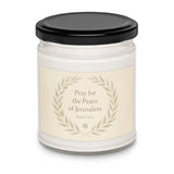 Pray for the Peace of Jerusalem Scented Soy Candle The Israel Store