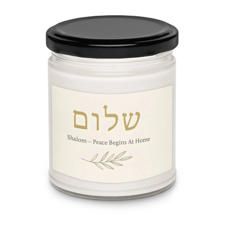 Shalom Scented Soy Candle The Israel Store