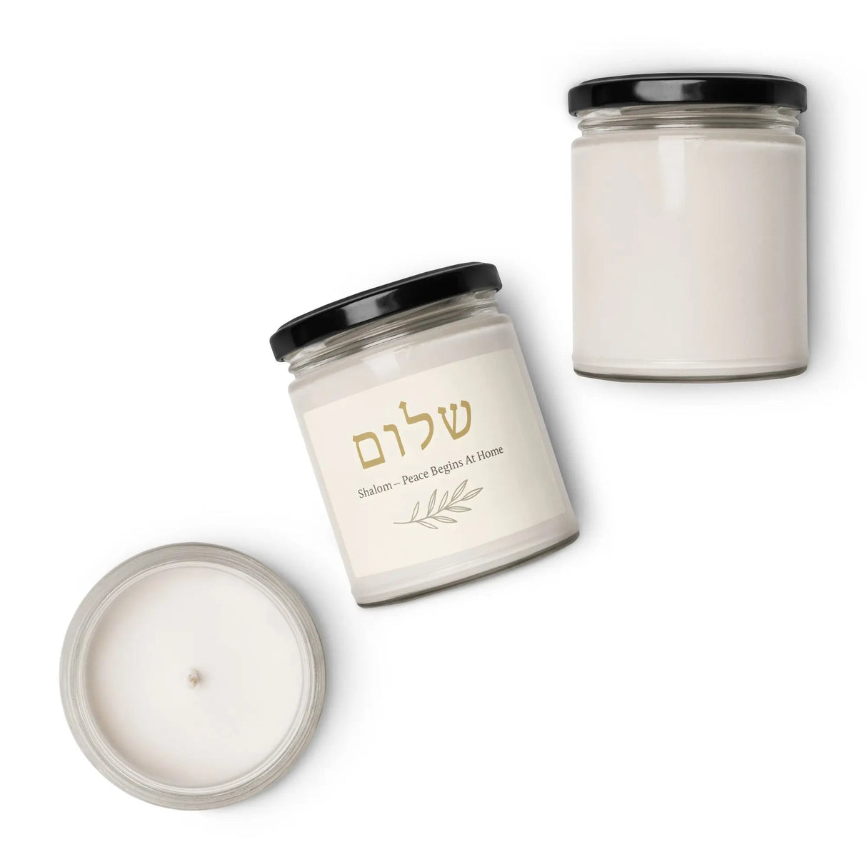 Shalom Scented Soy Candle The Israel Store