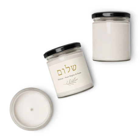 Shalom Scented Soy Candle The Israel Store