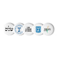 Set of pin buttons - Iconic Symbols of Israel The Israel Store