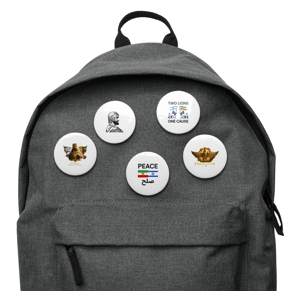 Israel Iran Peace Pins – Freedom & Unity Button Set The Israel Store