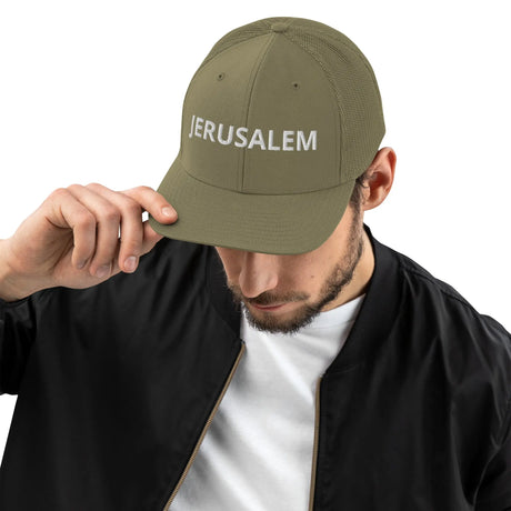 Classic Jerusalem Trucker Hat The Israel Store