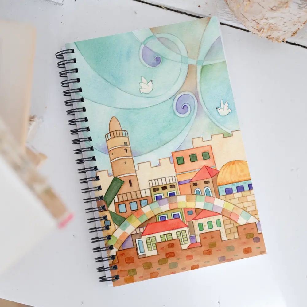 Jerusalem Spiral Notebook The Israel Store