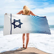 Modern Star of David Beach Towel - Elegant Israeli Design The Israel Store