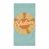 Shalom Retro Beach Towel The Israel Store