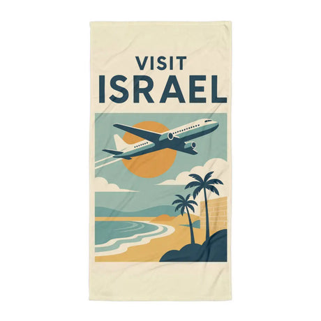 Visit Israel Beach Towel The Israel Store