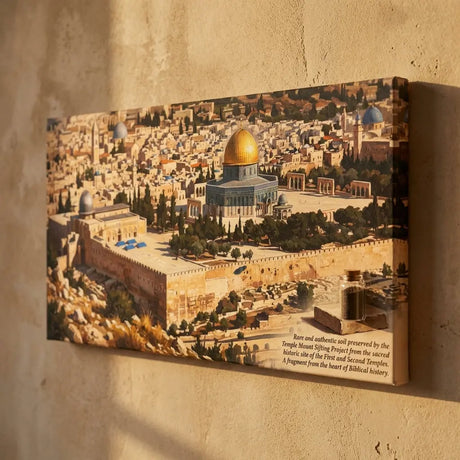 Canvas of Sacred Ground Temple Mount Soil