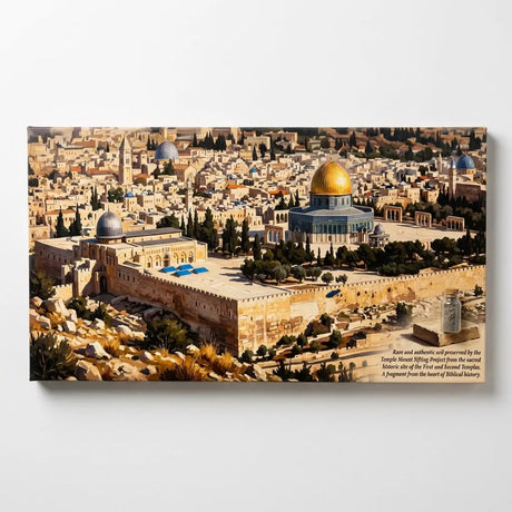 Canvas of Sacred Ground Temple Mount Soil