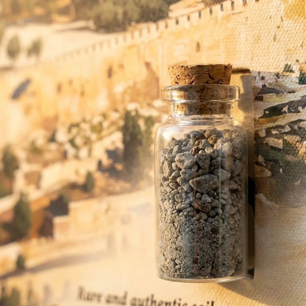 Canvas of Sacred Ground Temple Mount Soil