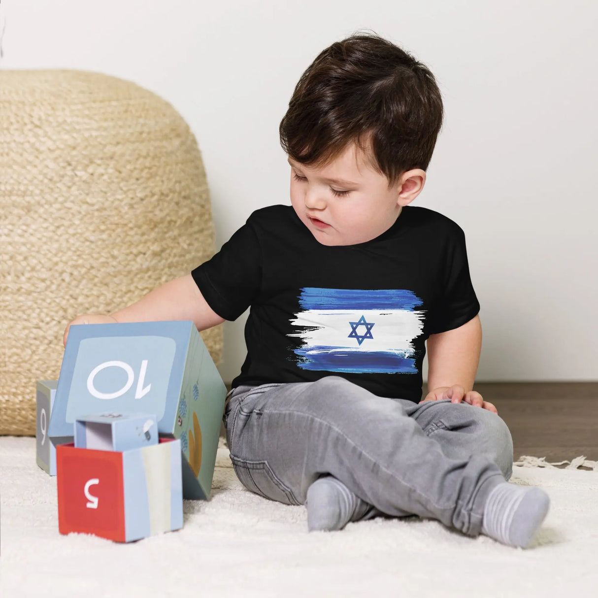 Flag of Israel Toddler Short Sleeve Tee The Israel Store