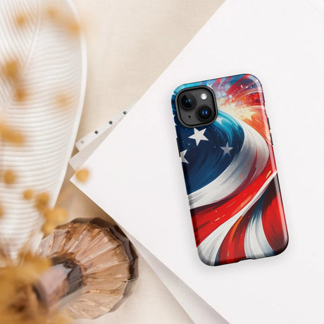 Patriotic American - Tough Case for iPhone® The Israel Store