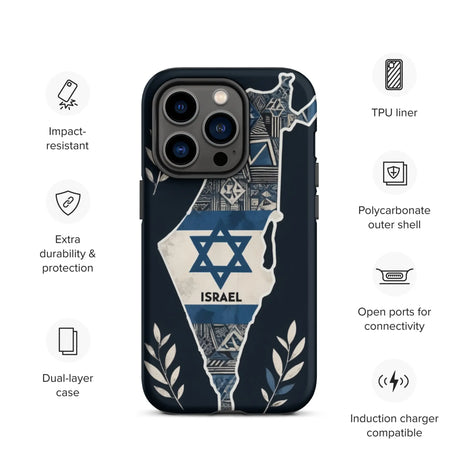 Map of Israel - Tough Case for iPhone® The Israel Store