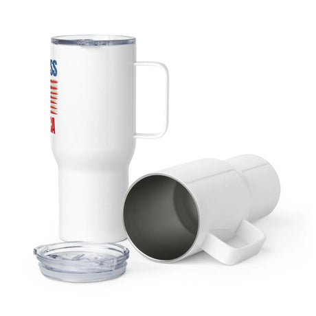 God Bless America Travel Mug with Handle The Israel Store