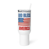 God Bless America Travel Mug with Handle The Israel Store