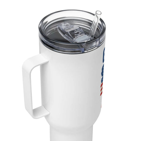 God Bless America Travel Mug with Handle The Israel Store