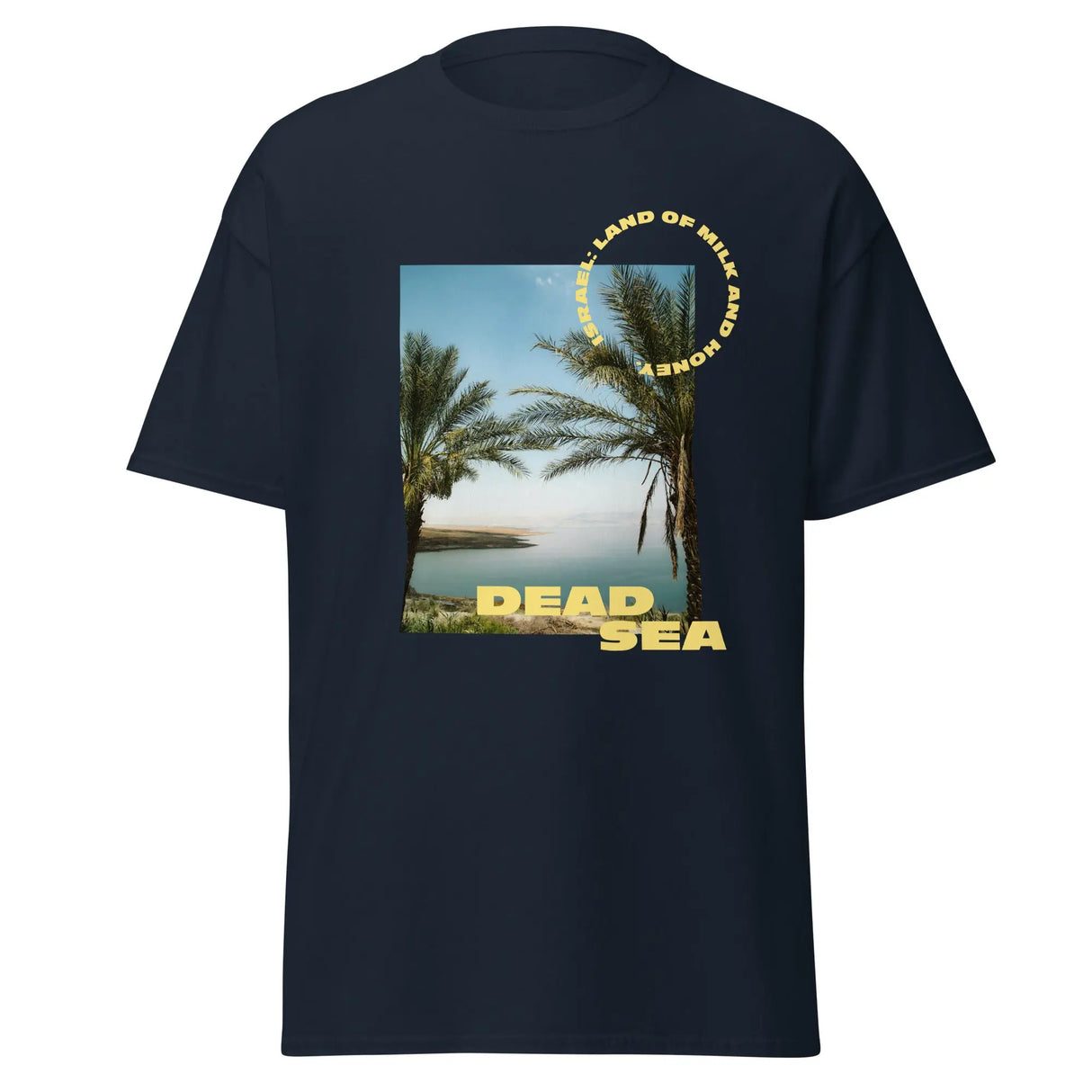 Dead Sea Unisex T-Shirt - Yellow Design The Israel Store