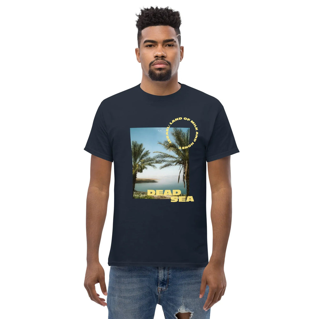 Dead Sea Unisex T-Shirt - Yellow Design The Israel Store