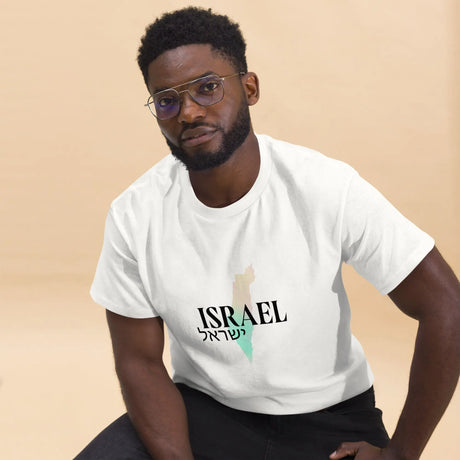 Land of Israel Unisex T-Shirt - Elegant Map Design The Israel Store