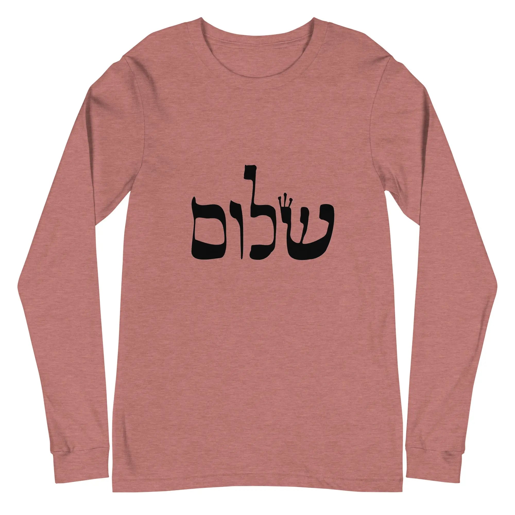 トップス SHALOM MOLA LONG SLEEVES Shalom Long Sleeve Unisex Shirt - Comfortable & Stylish