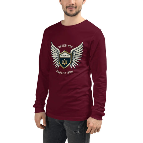 Under His Wings Psalm 91 Unisex Unisex Long Sleeve Tee The Israel Store