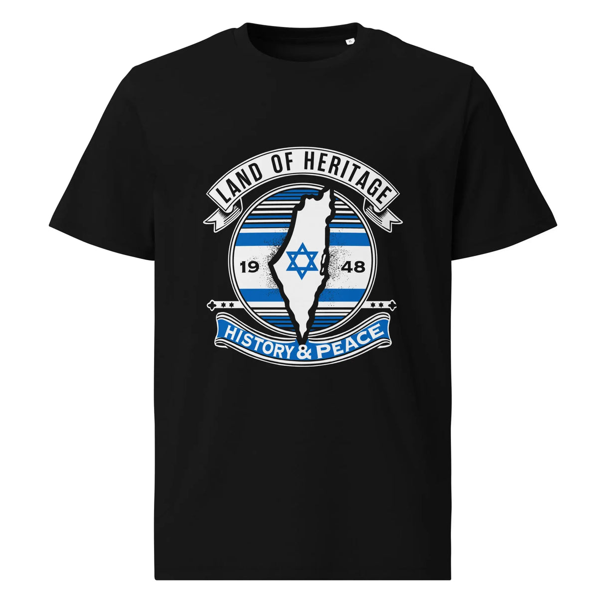 Land Of Heritage 1948 Unisex Organic Cotton T-Shirt The Israel Store