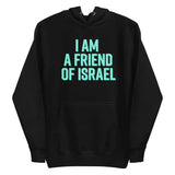 Friend Of Israel Unisex Hoodie - Blue Design The Israel Store