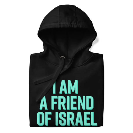 Friend Of Israel Unisex Hoodie - Blue Design The Israel Store