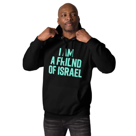 Friend Of Israel Unisex Hoodie - Blue Design The Israel Store