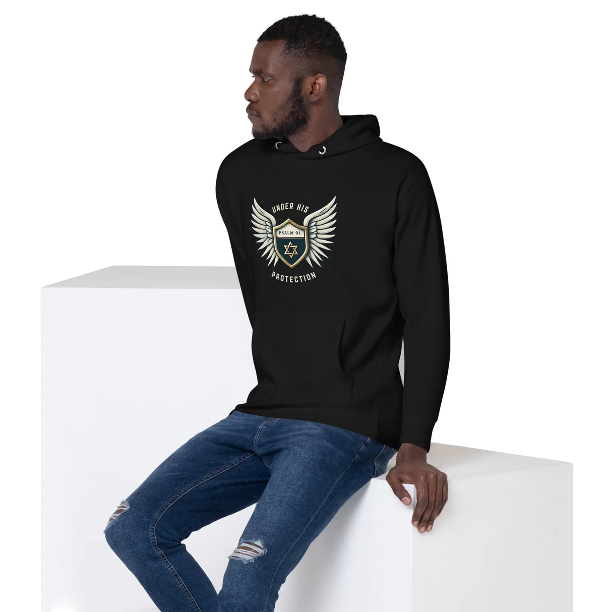 Under His Wings Psalm 91 Unisex Hoodie The Israel Store