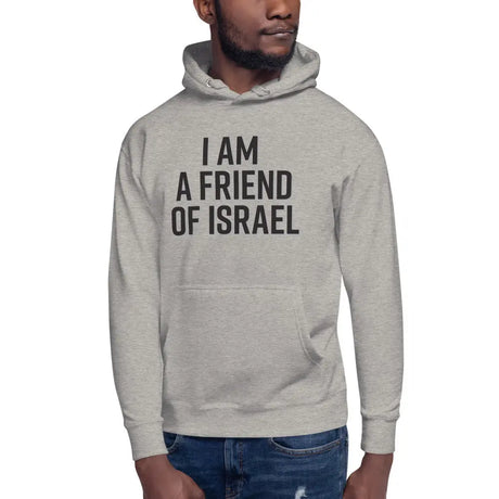 Friend Of Israel Unisex Hoodie - Blue Design The Israel Store