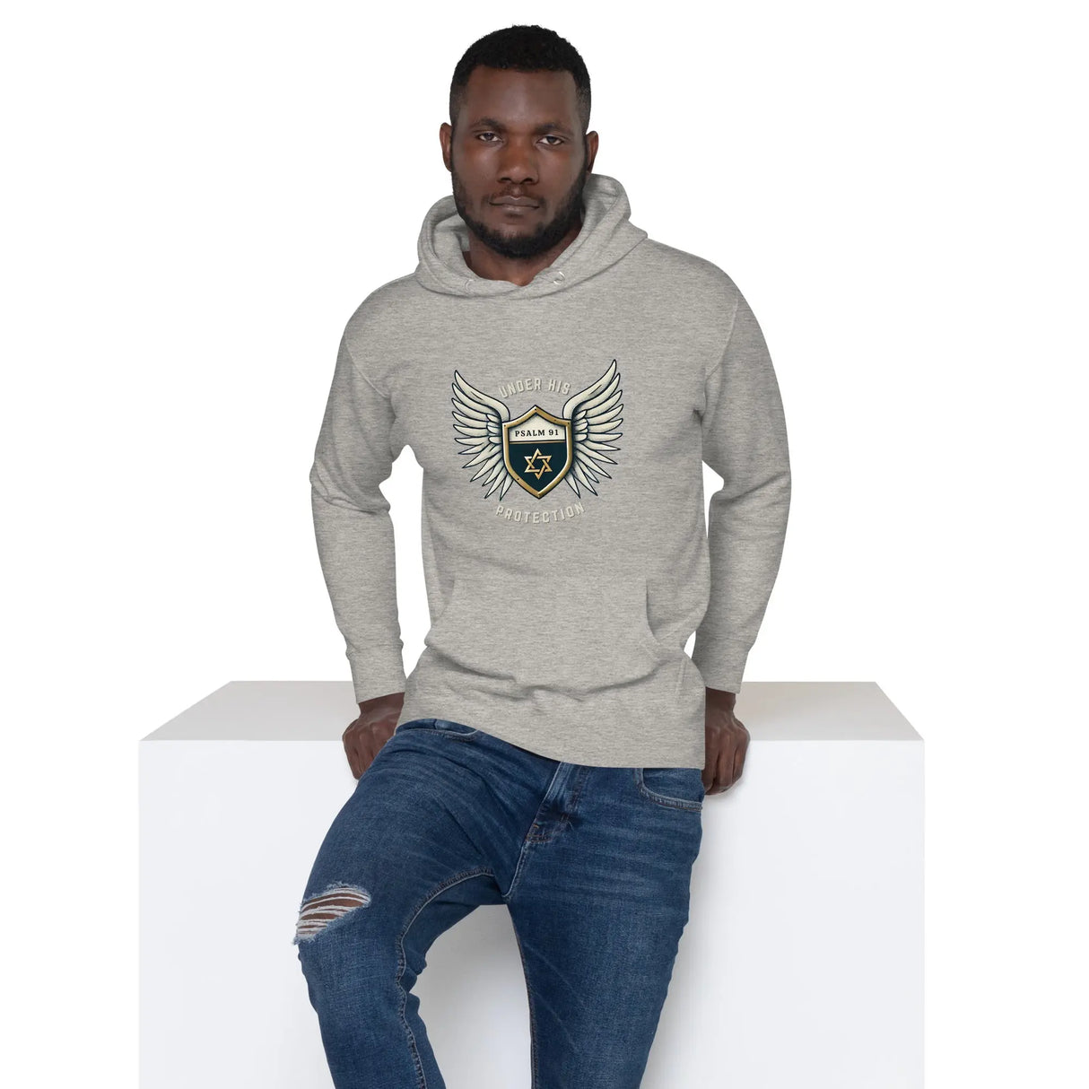 Under His Wings Psalm 91 Unisex Hoodie The Israel Store