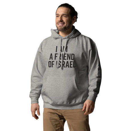 Friend Of Israel Unisex Hoodie - Blue Design The Israel Store